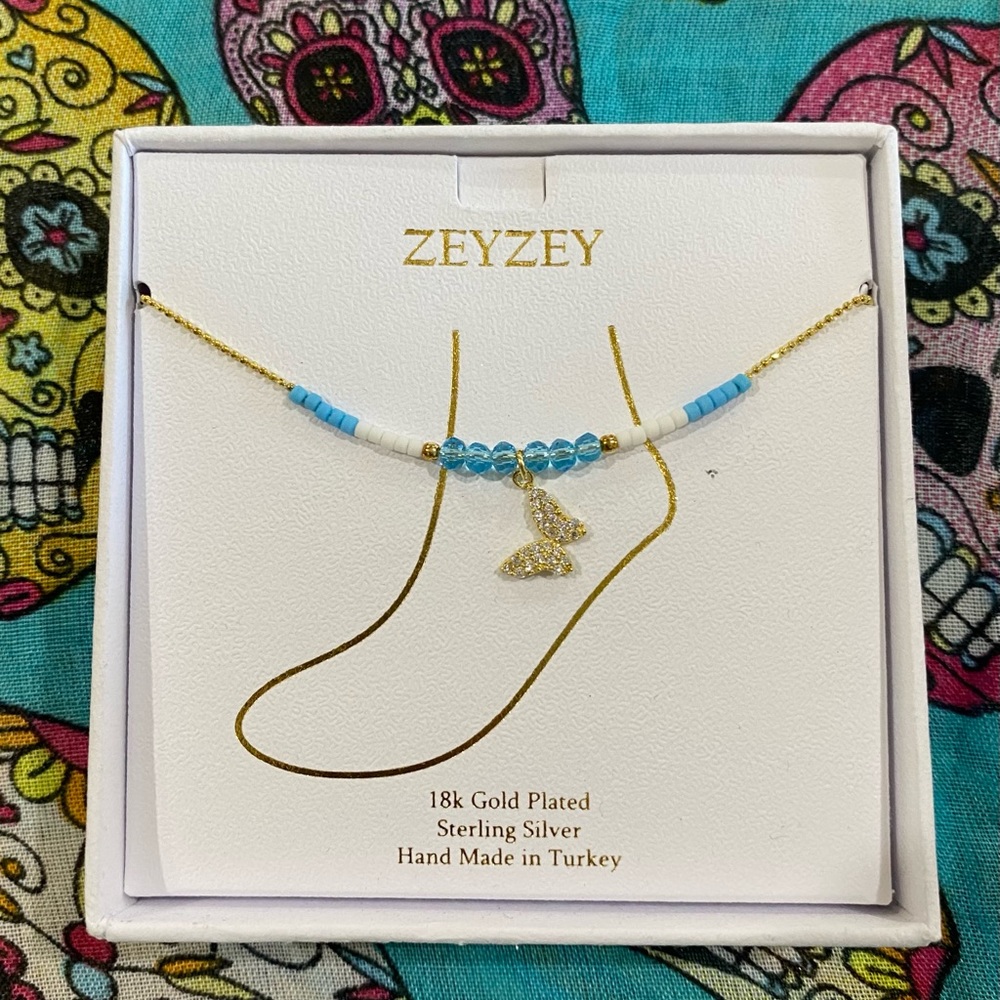 18kt gold plated anklet